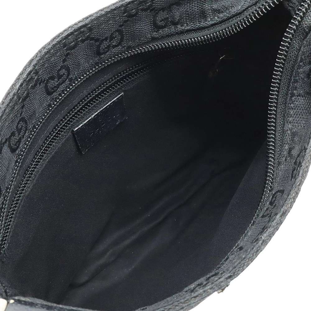 Gucci Sherry Crossbody Canvas Bag GG Black Web Black - Picture 6 of 8